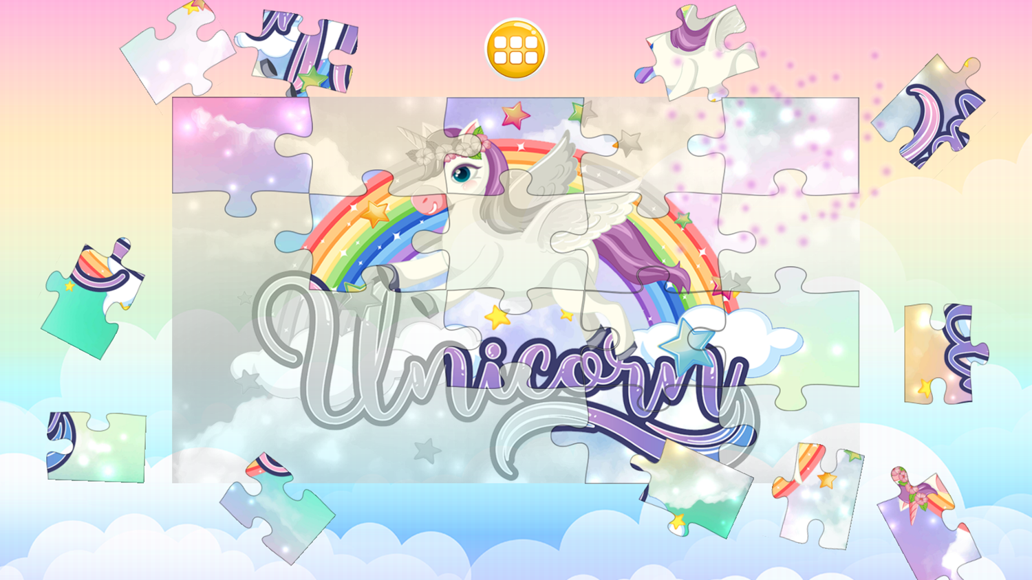 Unicorn Puzzle Game Play Puzzle Screenshot.