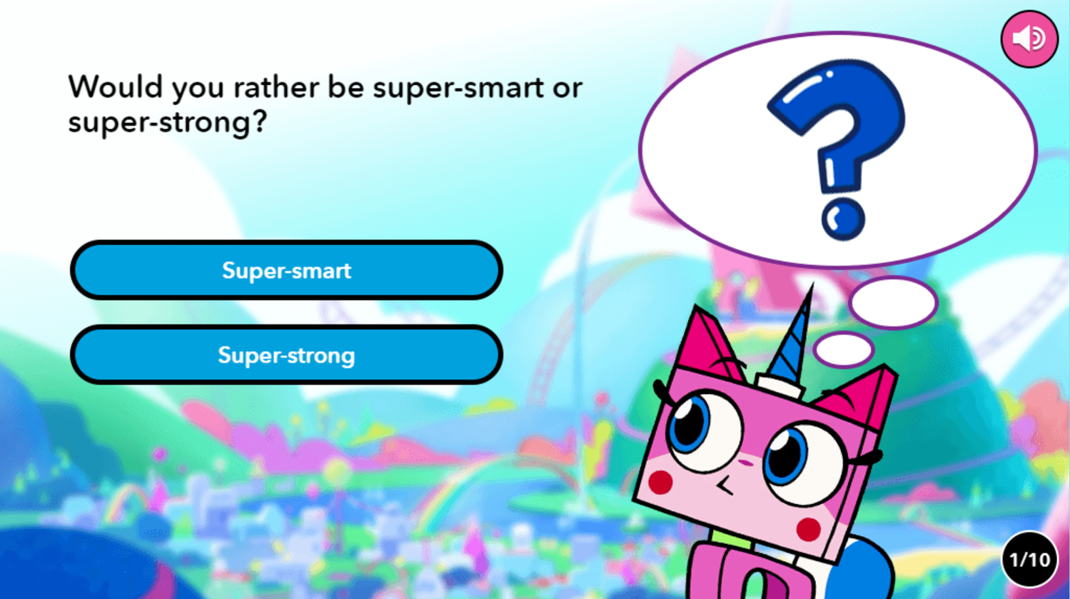 UniKitty Hyper Quiz Game Screenshot.