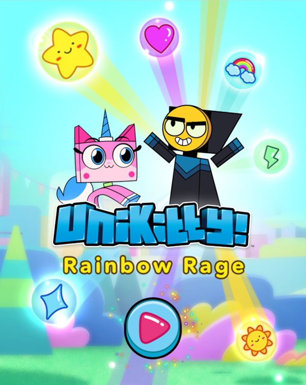 UniKitty Rainbow Rage Welcome Screen Screenshot.