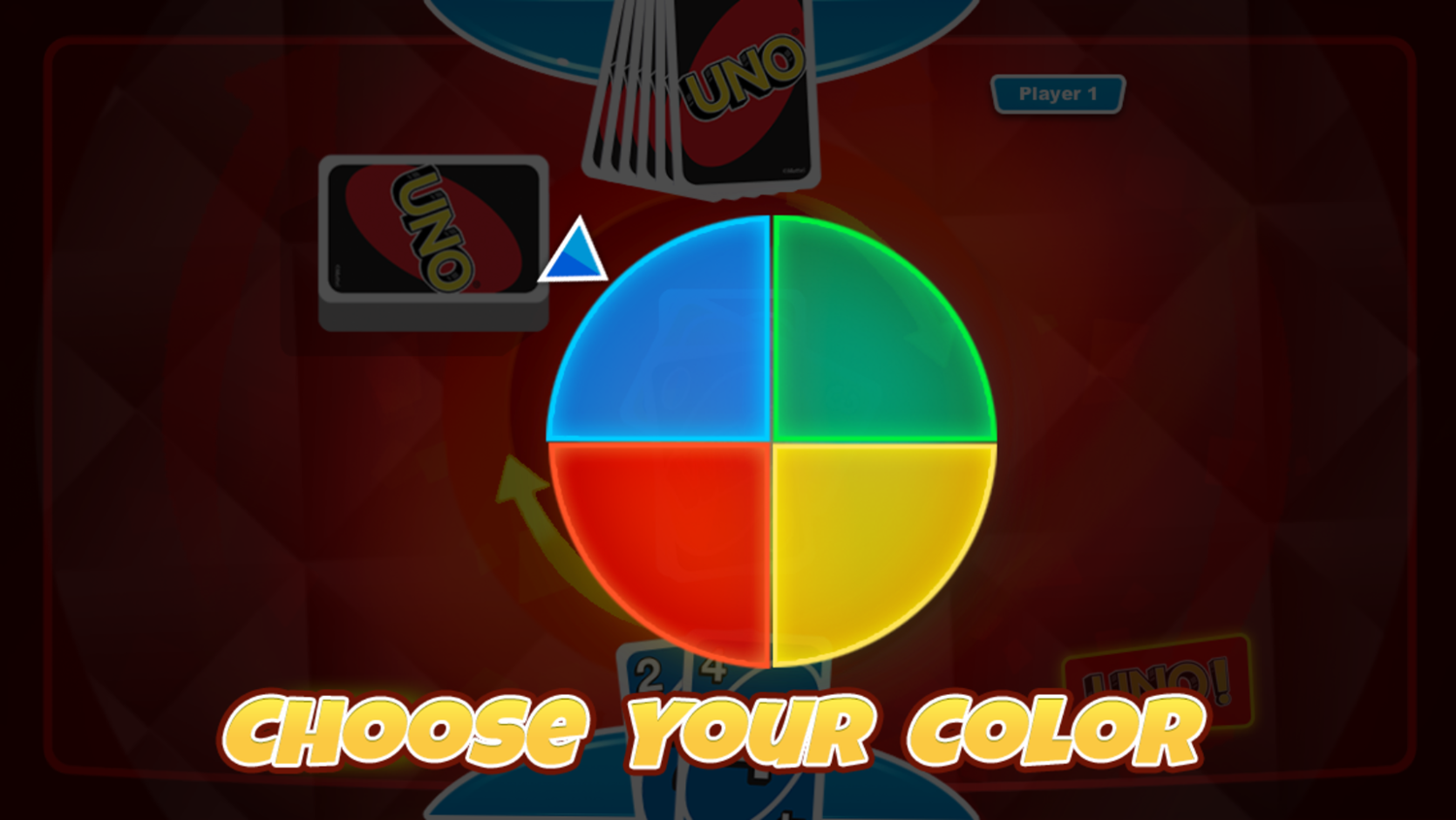 Uno Game Choose Color Screenshot.
