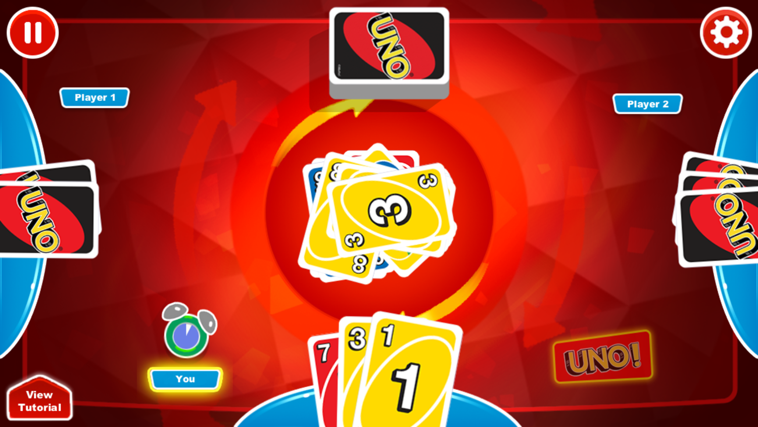 Uno Game Play Screenshot.