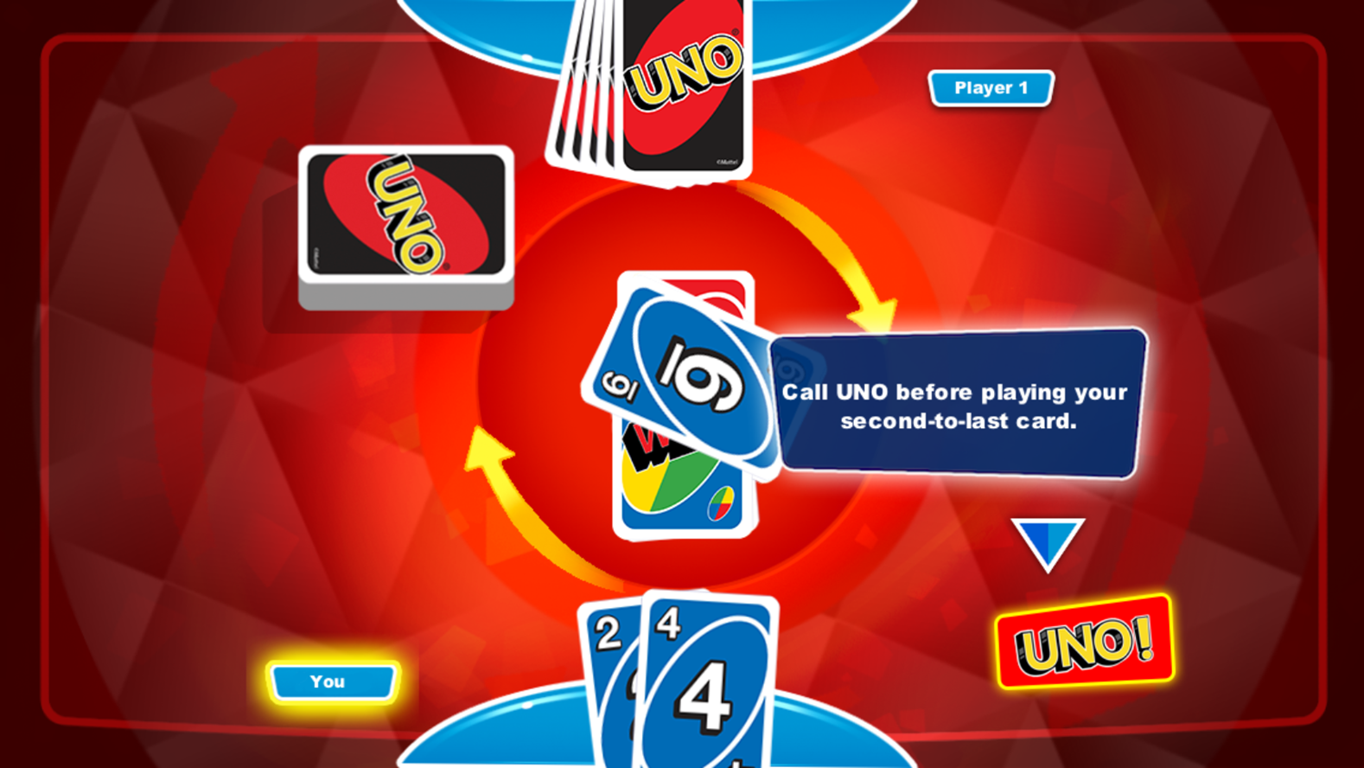 Uno Game When To Call Uno Screenshot.