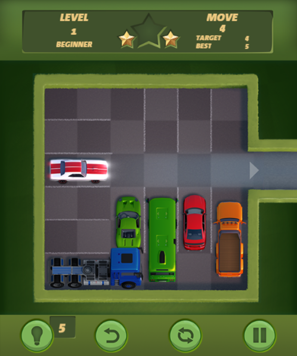 Unpark Me Game Level Play Screenshot.