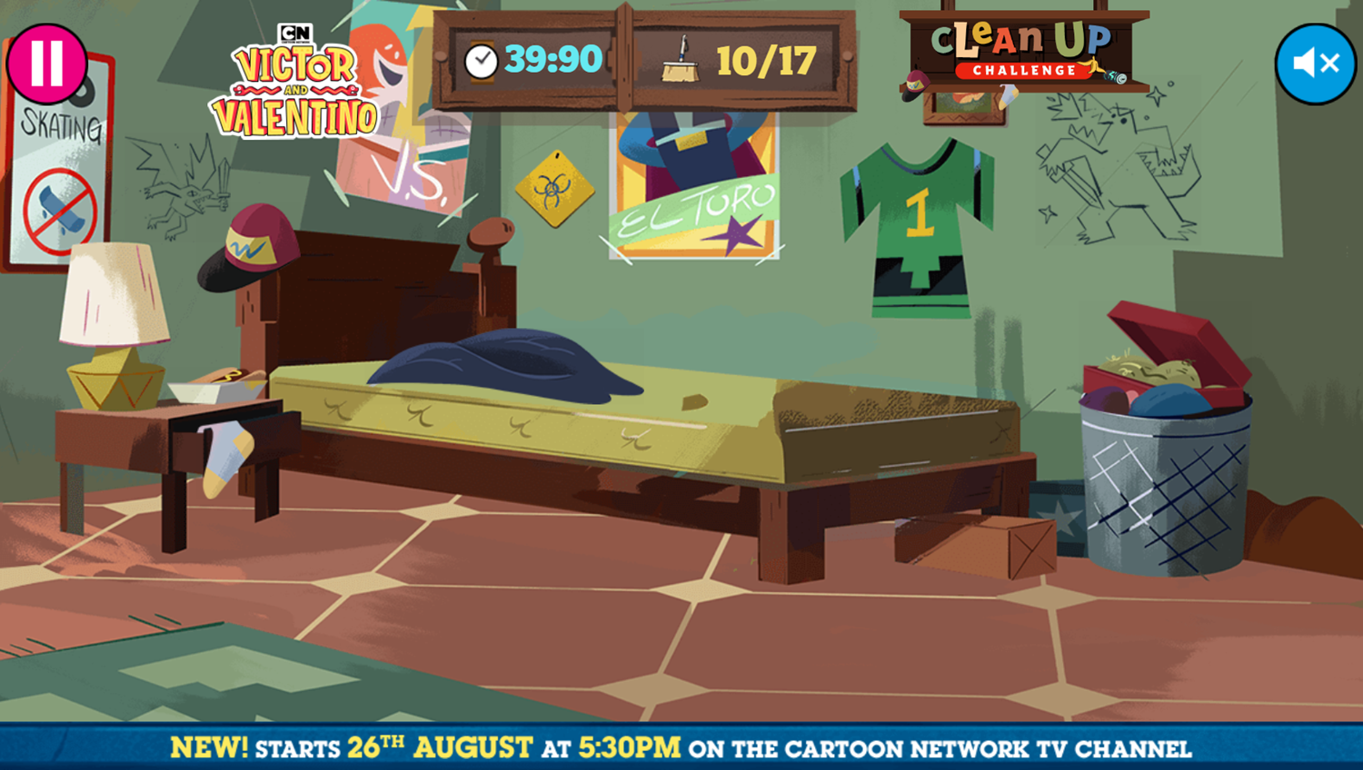 Victor and Valentino Mission to Monte Macabre Case Game Clean Up Challenge Gameplay Screenshot.