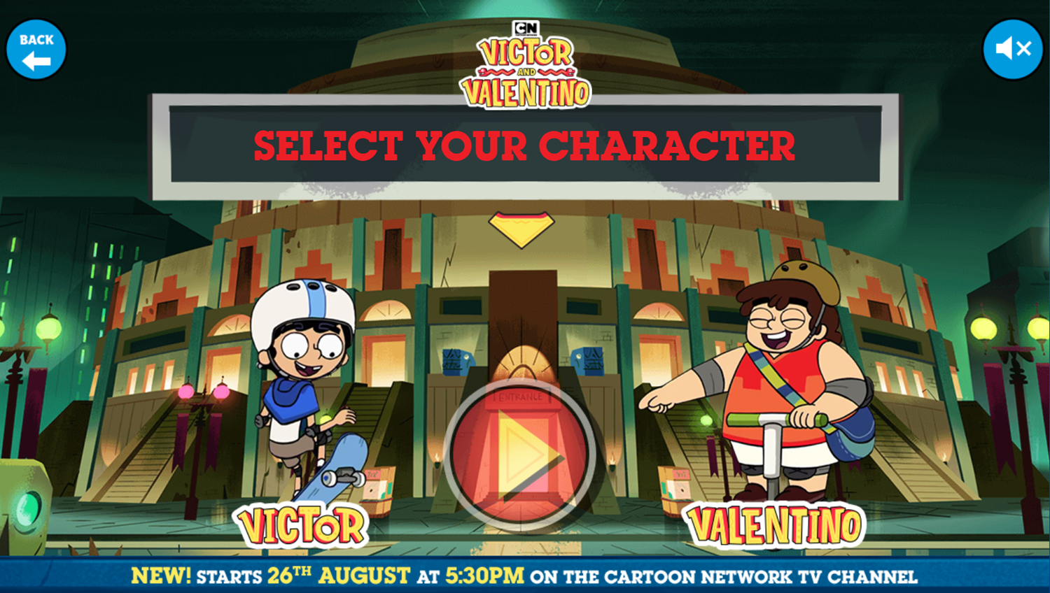 Victor and Valentino Mission to Monte Macabre Case Game Escape The Underworld Select Character Screenshot.