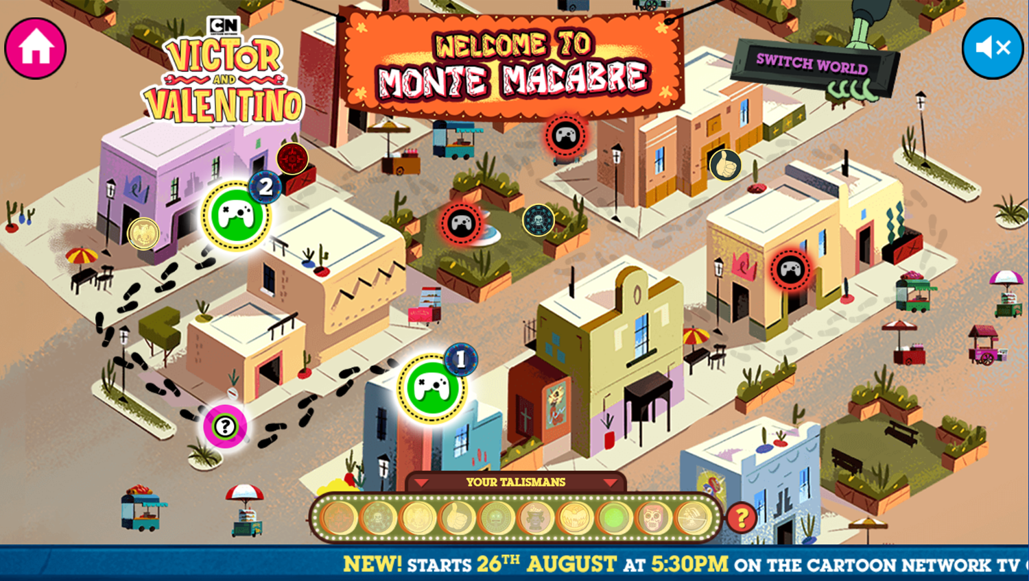 Victor and Valentino Mission to Monte Macabre Case Game Map Screenshot.