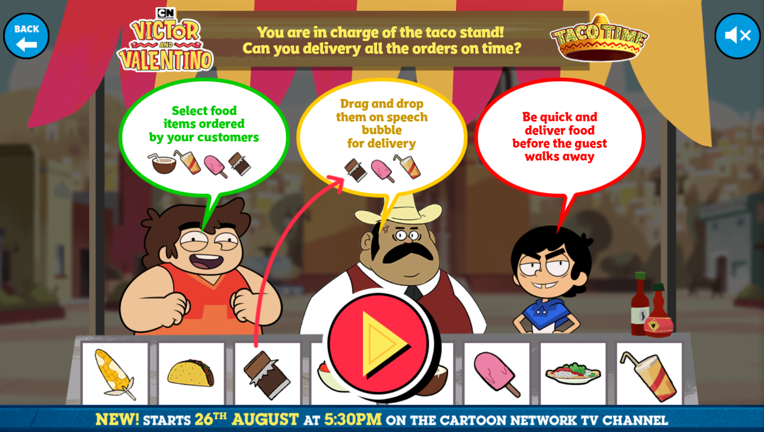 Victor and Valentino Mission to Monte Macabre Case Game Taco Time How To Play Screenshot.