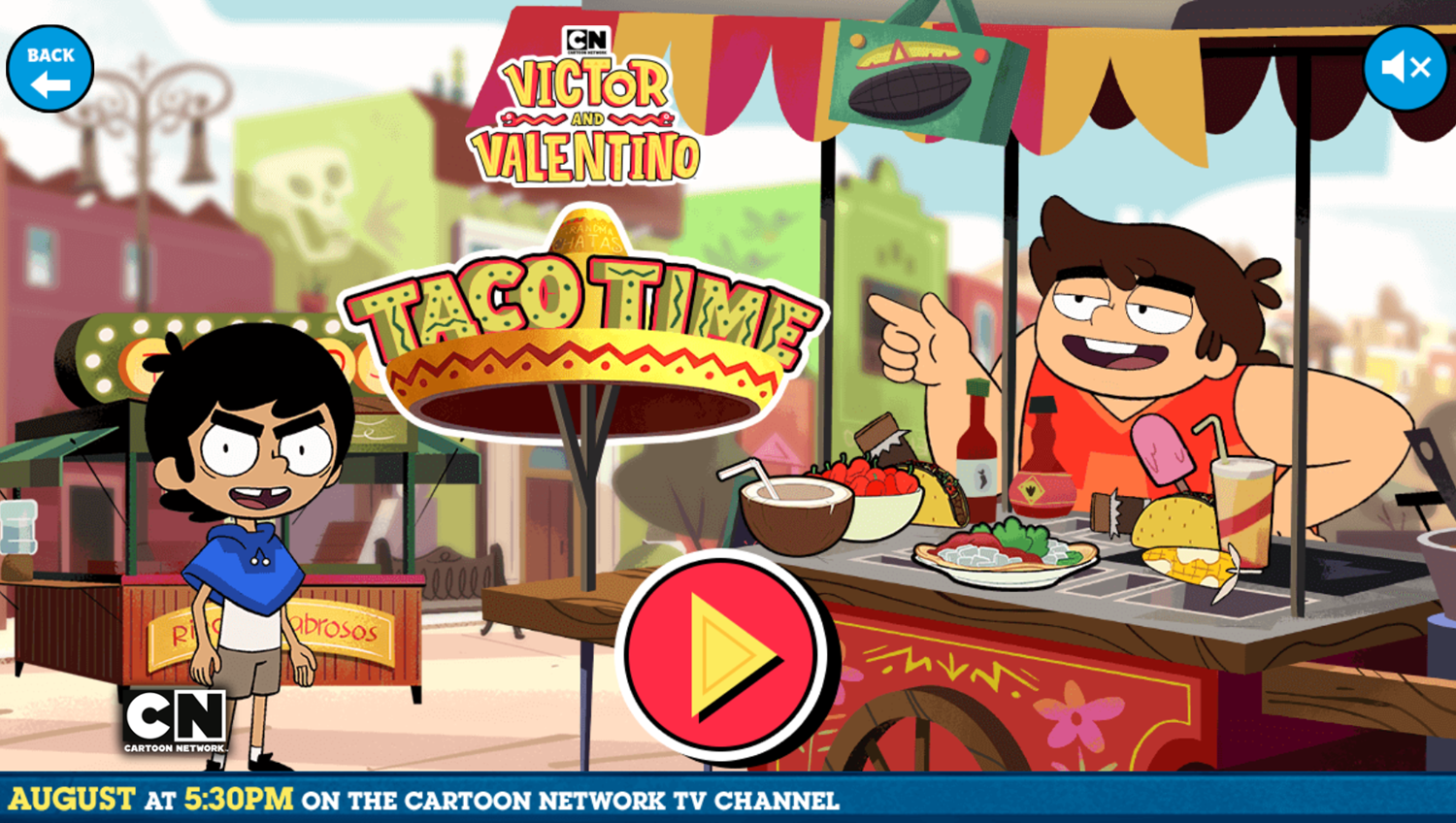Victor and Valentino Mission to Monte Macabre Case Game Taco Time Screenshot.