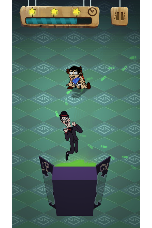 Victor and Valentino Stretched Chase Game Chip Beat Screenshot.