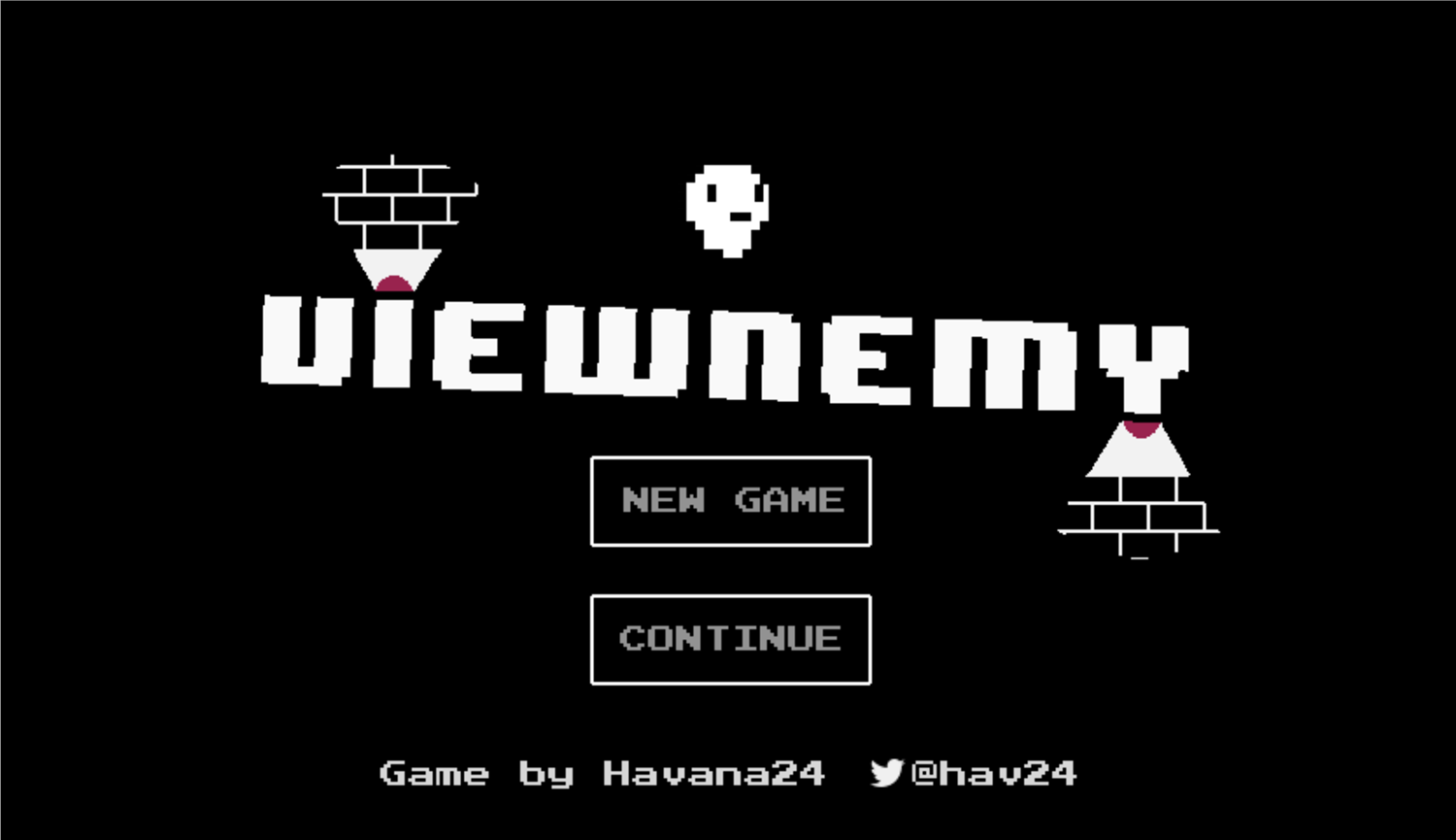 Viewnemy Game Welcome Screen Screenshot.