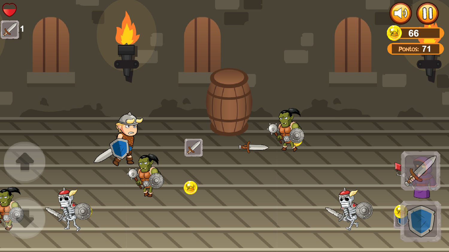 Viking Hunter Game Play Screenshot.