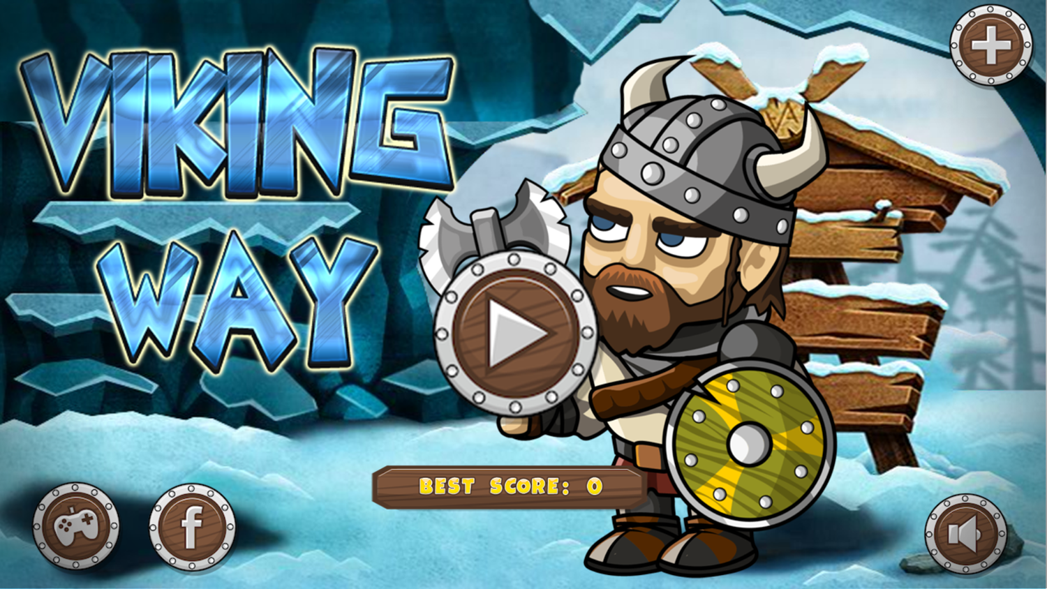 Viking Way Game Welcome Screen Screenshot.