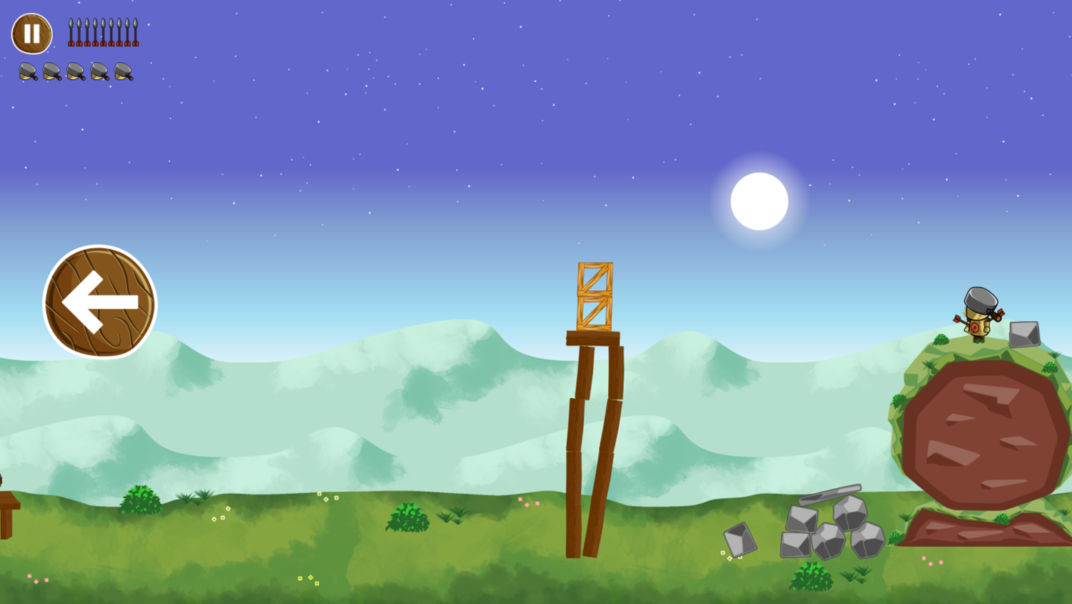 Village Defender Game Screenshot.