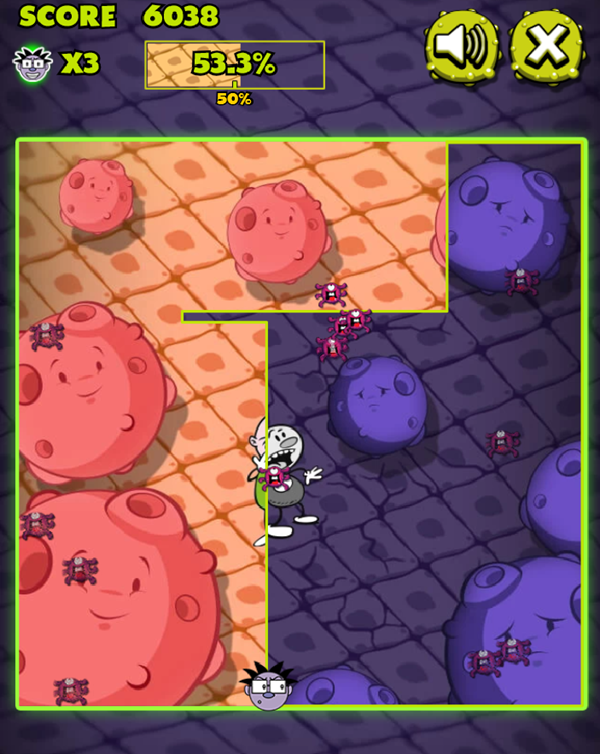 Virus Attack Game Play Screenshot.