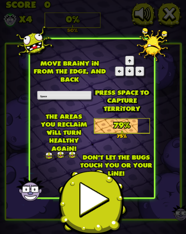 Virus Attack Game How To Play Screenshot.