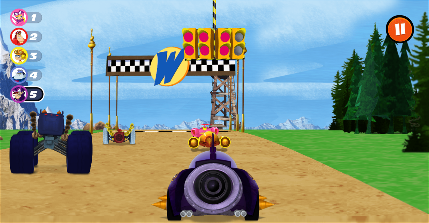 Wacky Races Highway Heroes Game Screenshot.