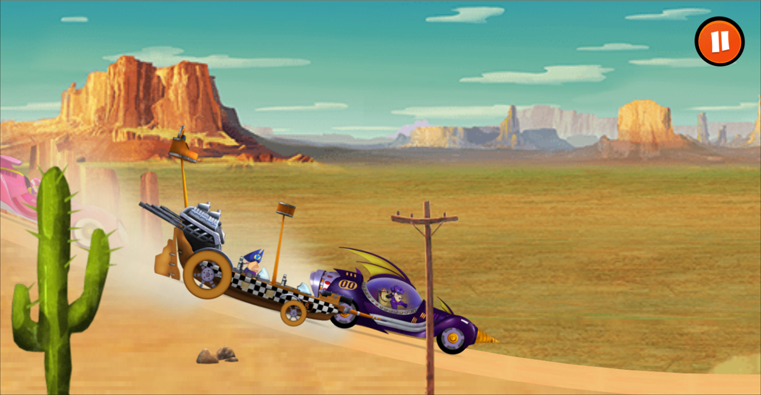 Wacky Races Road Trip Game Screenshot.