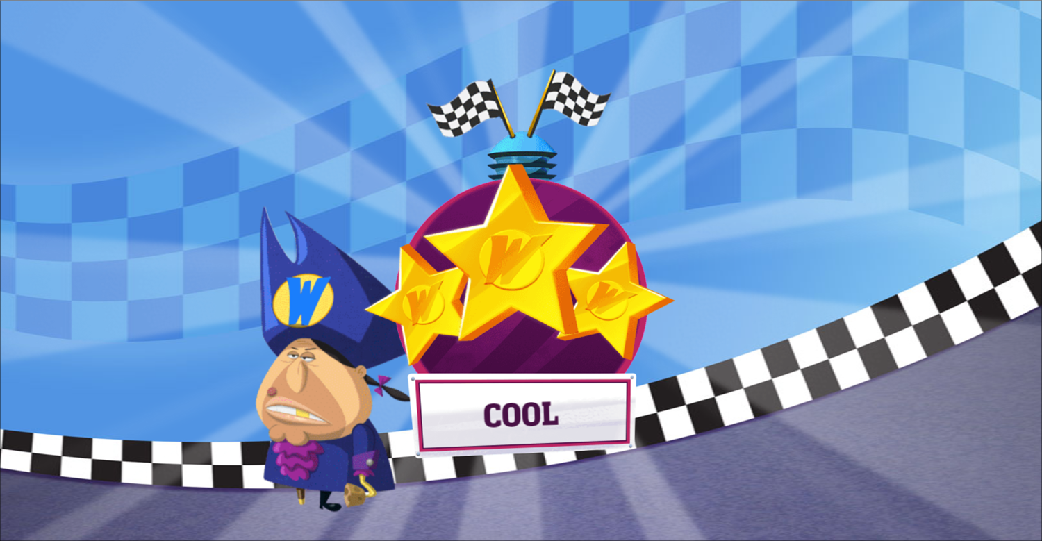 Wacky Races Road Trip Minigame Won Screenshot.