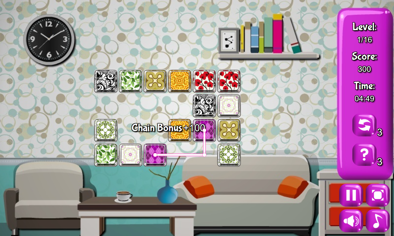 Wallpaper Connect Game Play Screenshot.
