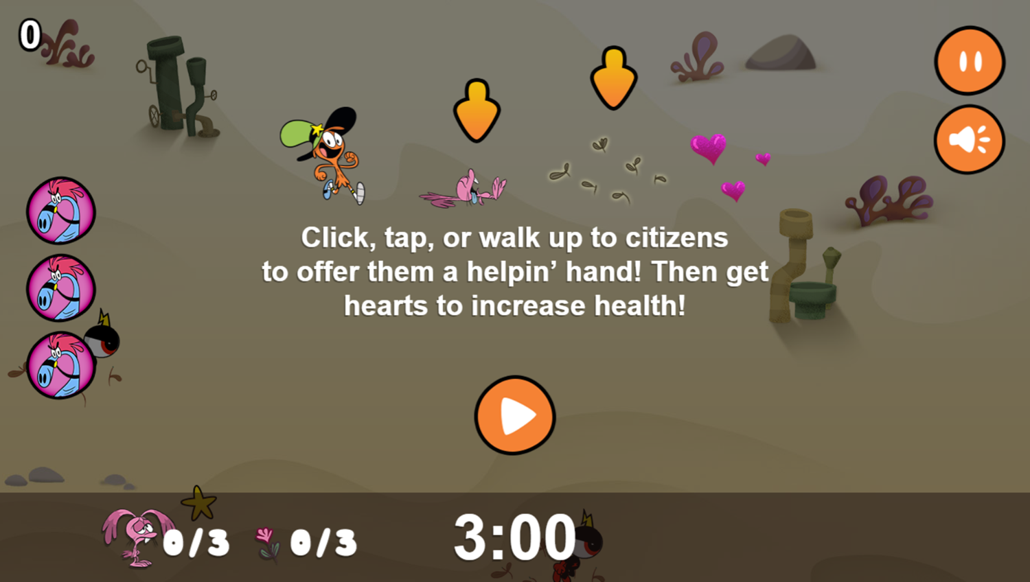 Wander Over Yonder the Helpin' Hands Game Play Tips Screenshot.