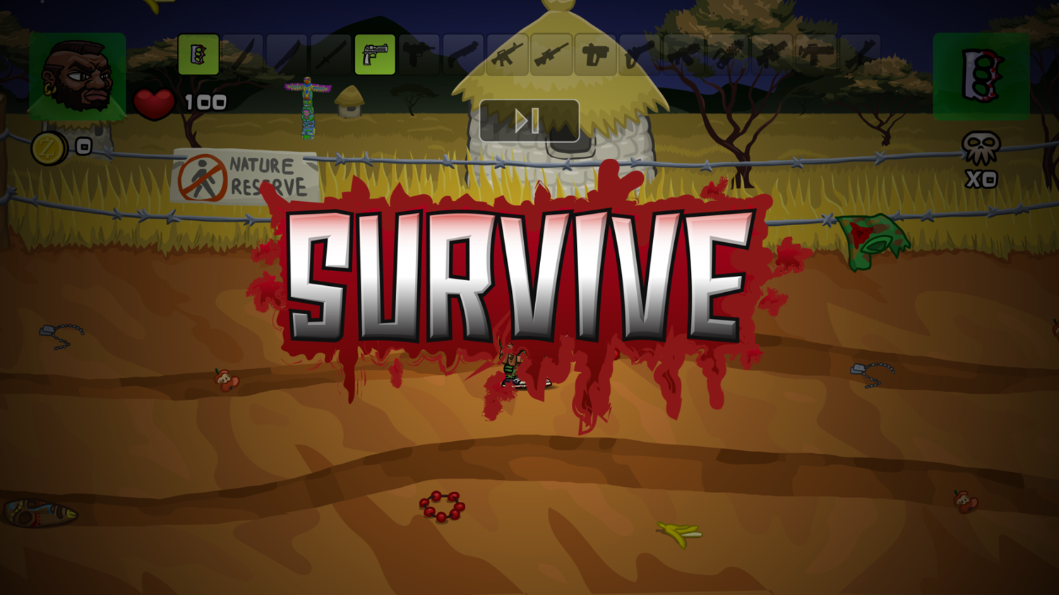 Warriors vs Evil Spirits Game Survive Screenshot.