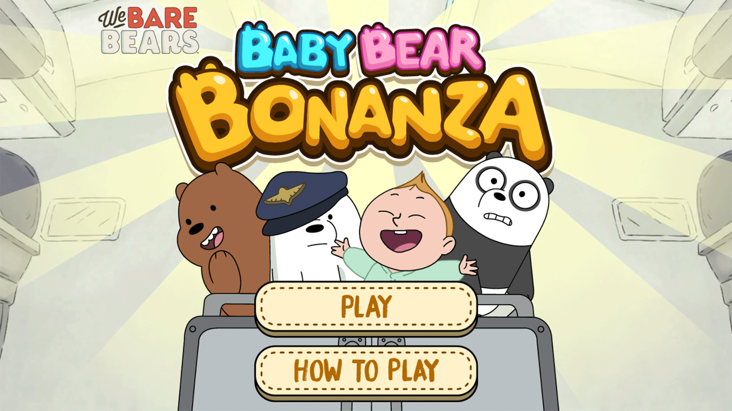 We Bare Bears Baby Bear Bonanza Welcome Screen Screenshot.
