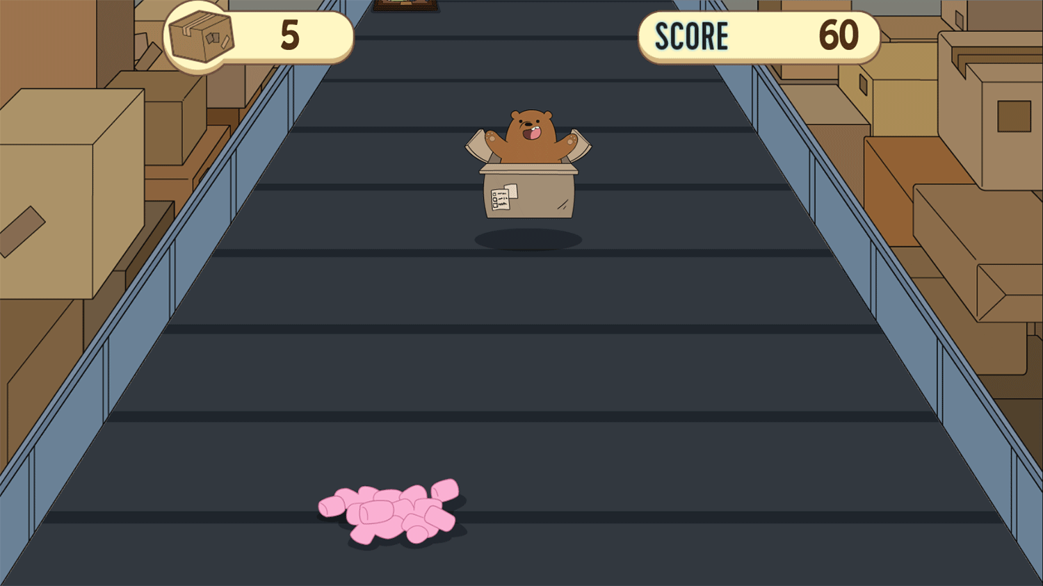 We Bare Bears Box O Mania Game Screenshot.