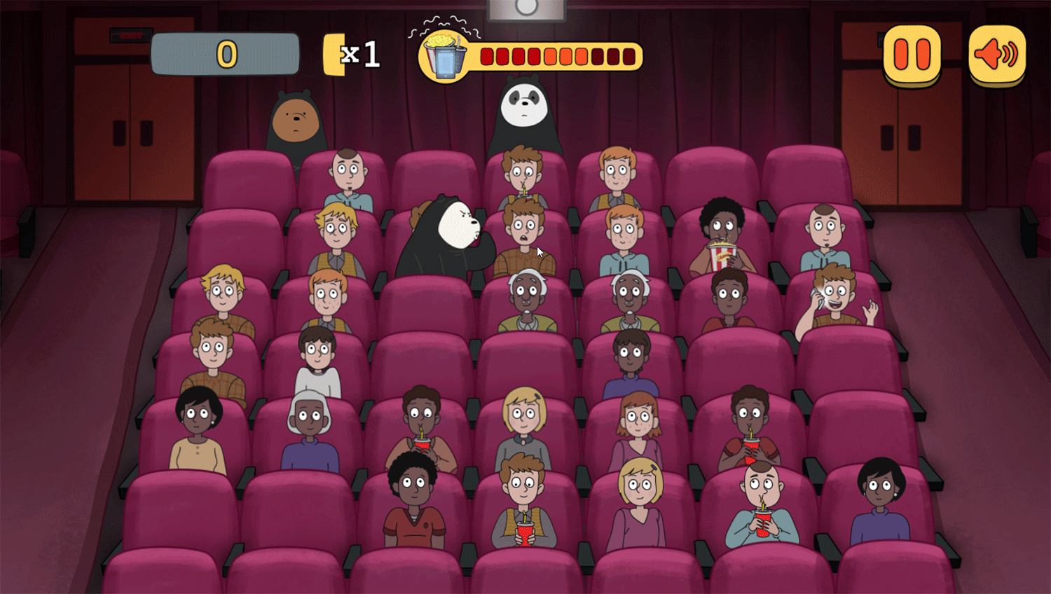 We Bare Bears Shush Ninjas Game Screenshot.