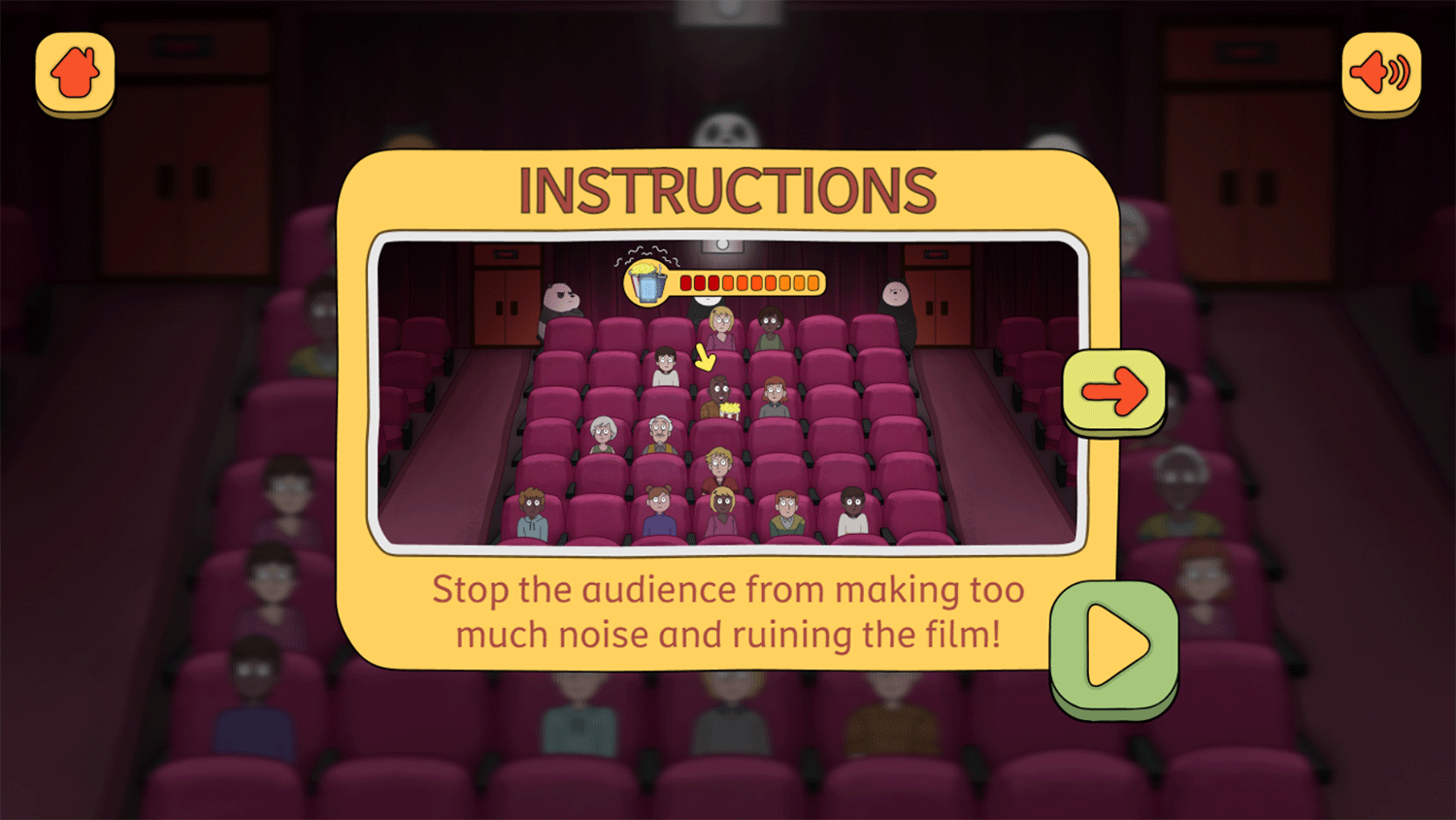 We Bare Bears Shush Ninjas Instruction Screenshot.