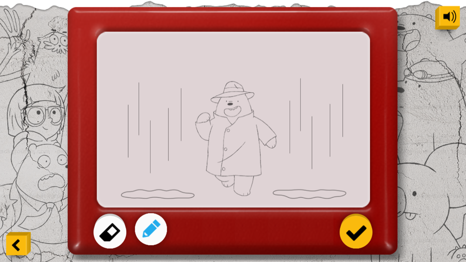 We Bare Bears Storyboard Game Blank Artwork Screenshot.