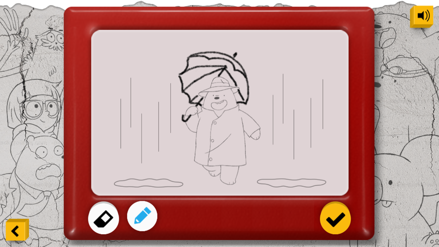 We Bare Bears Storyboard Game Drawn Artwork Screenshot.