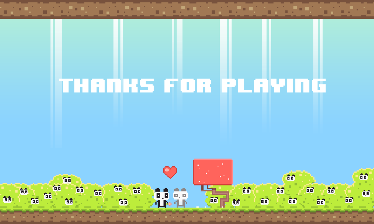 We Love Pandas Game Complete Screenshot.