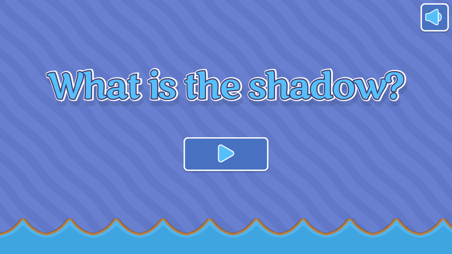 What Is The Shadow Game Welcome Screen Screenshot.