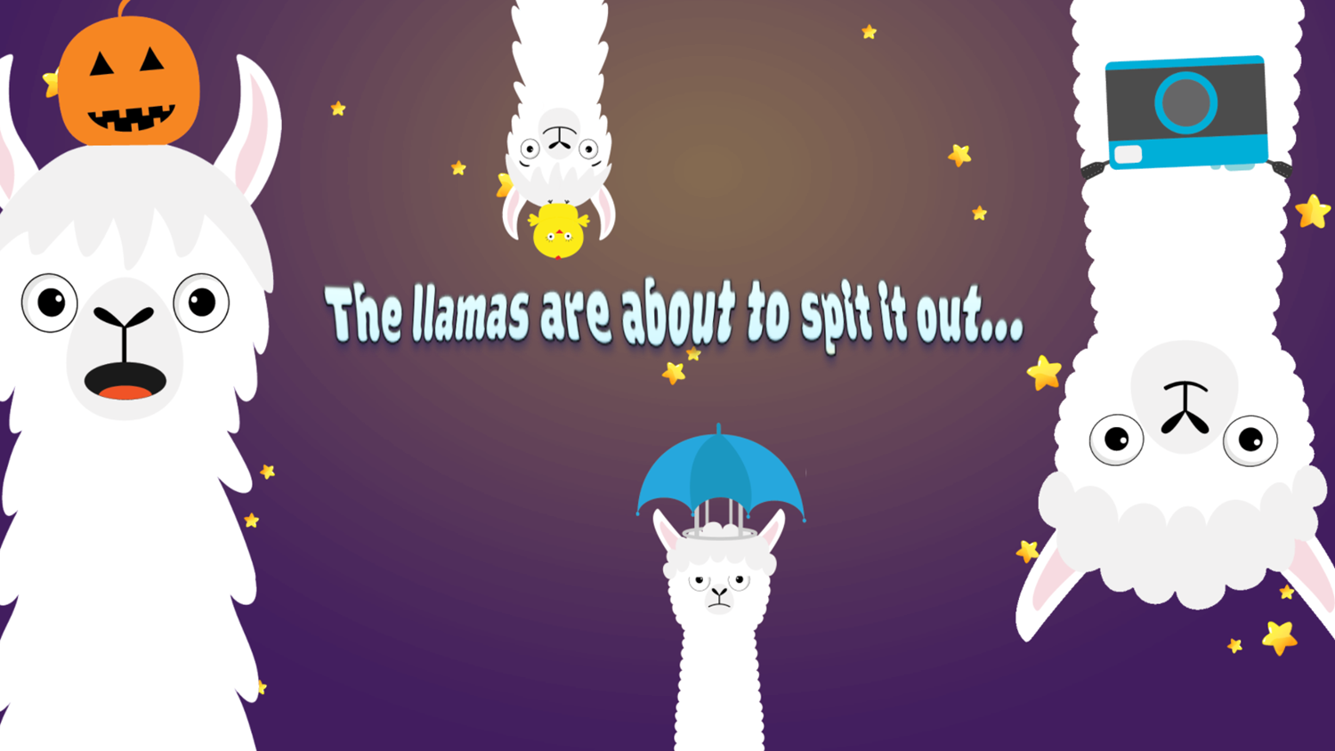 What's Your Llama Name Game Generating Result Screenshot.
