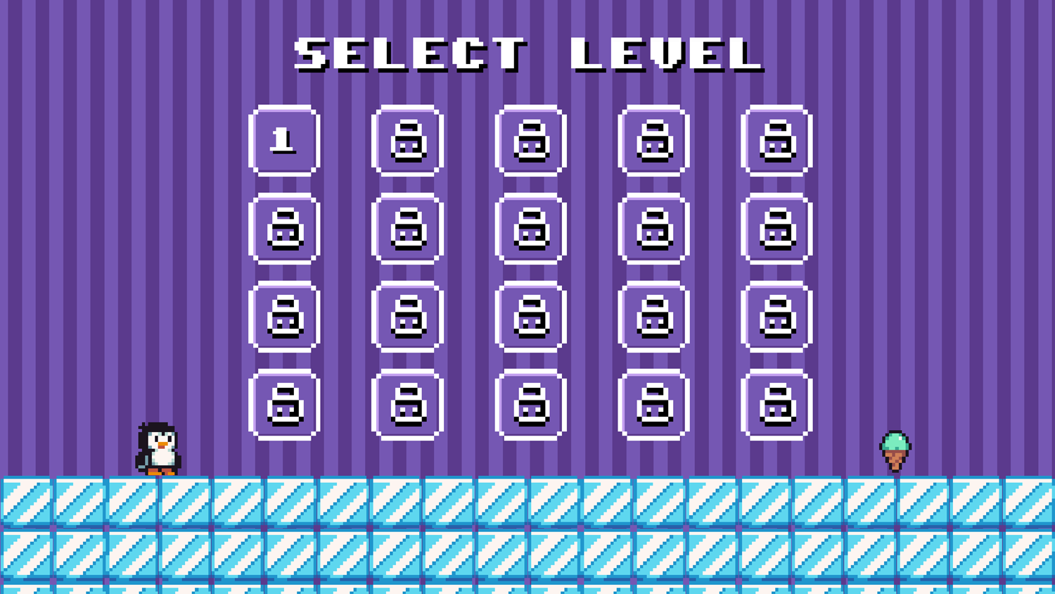 Where My Ice Cream Game Select Level Screenshot.