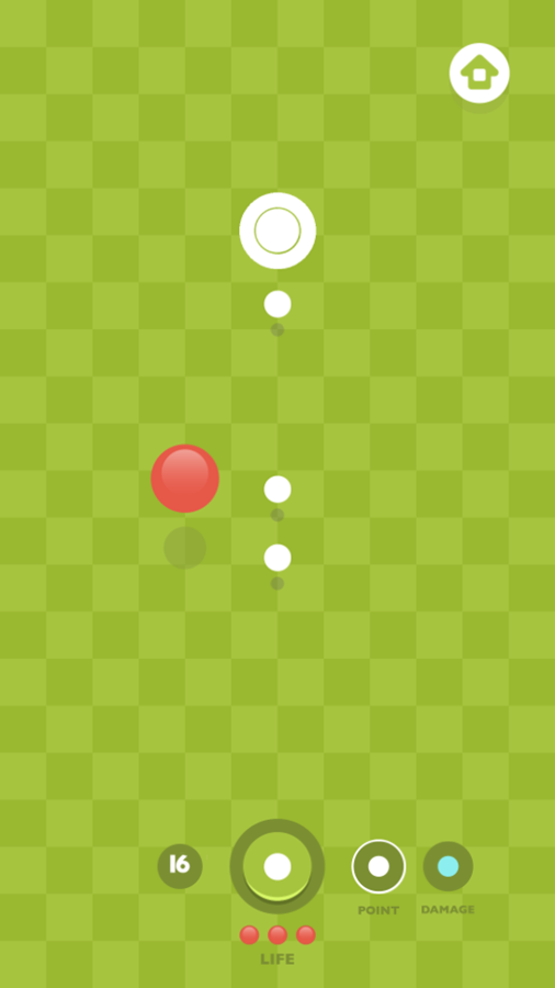 White Dot Game Level Play Screenshot.