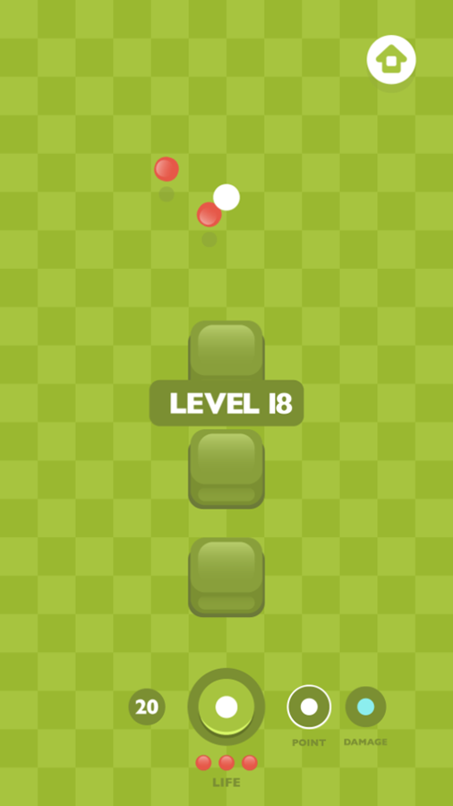 White Dot Game Level Progress Screenshot.