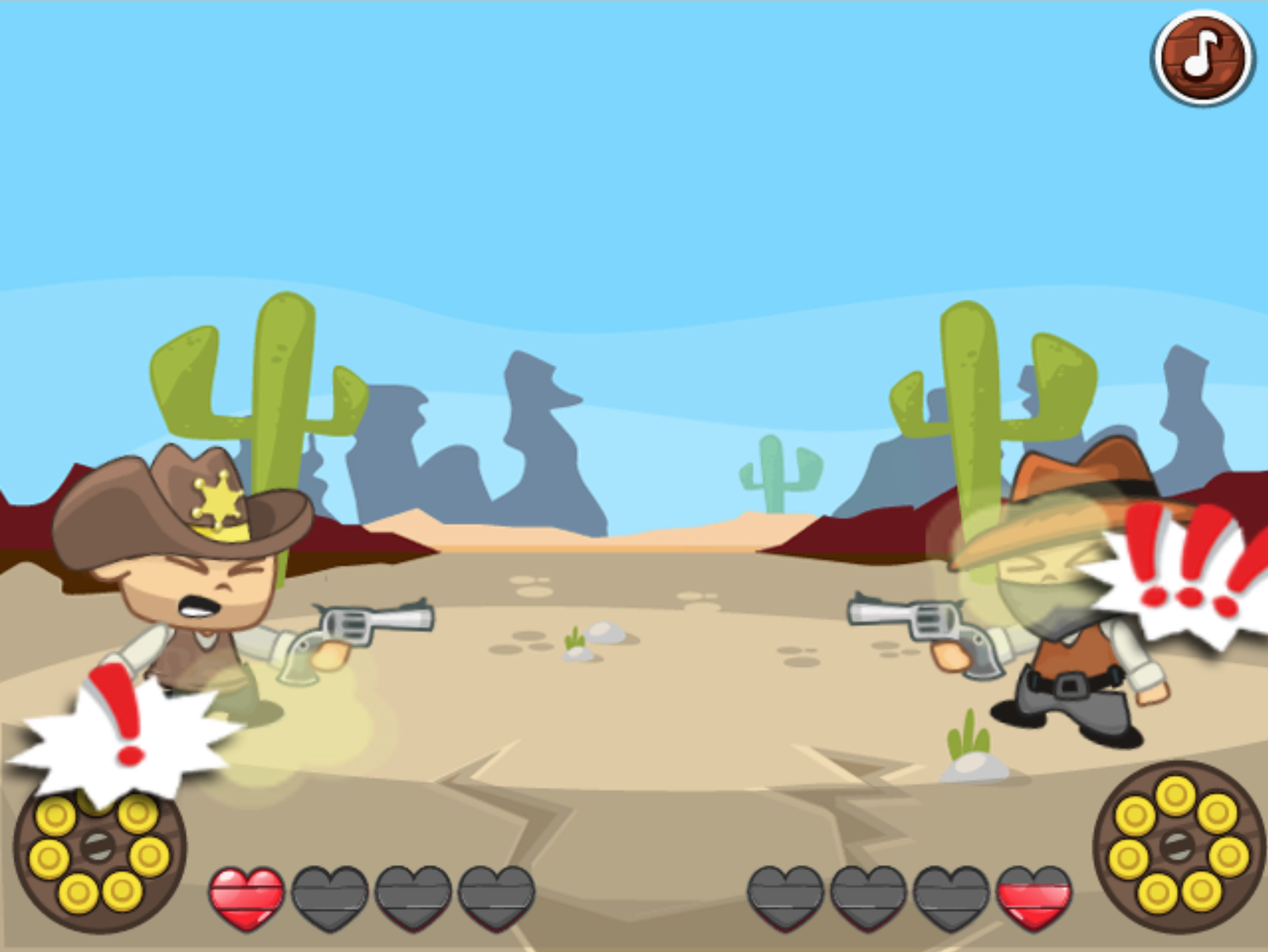 Wild West Shootout Gameplay Screenshot.