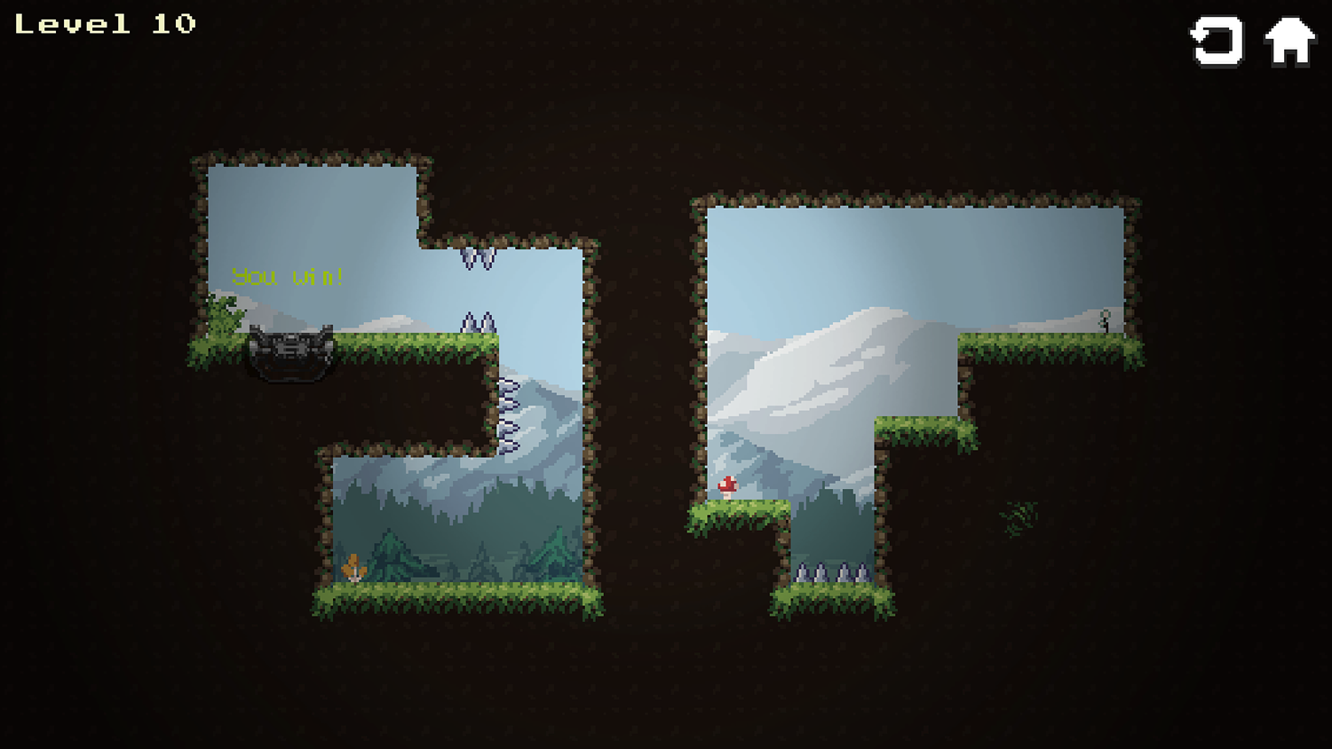 Witch Mirror Game Level Beat Screen Screenshot.