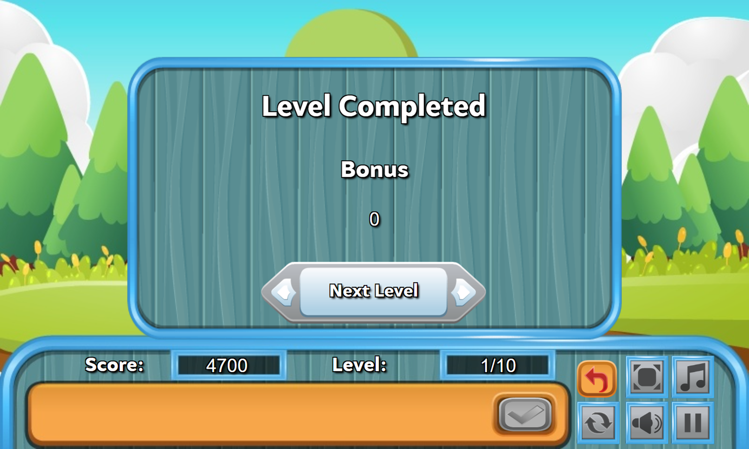 Word Mahjong Game Level Completed Screenshot.