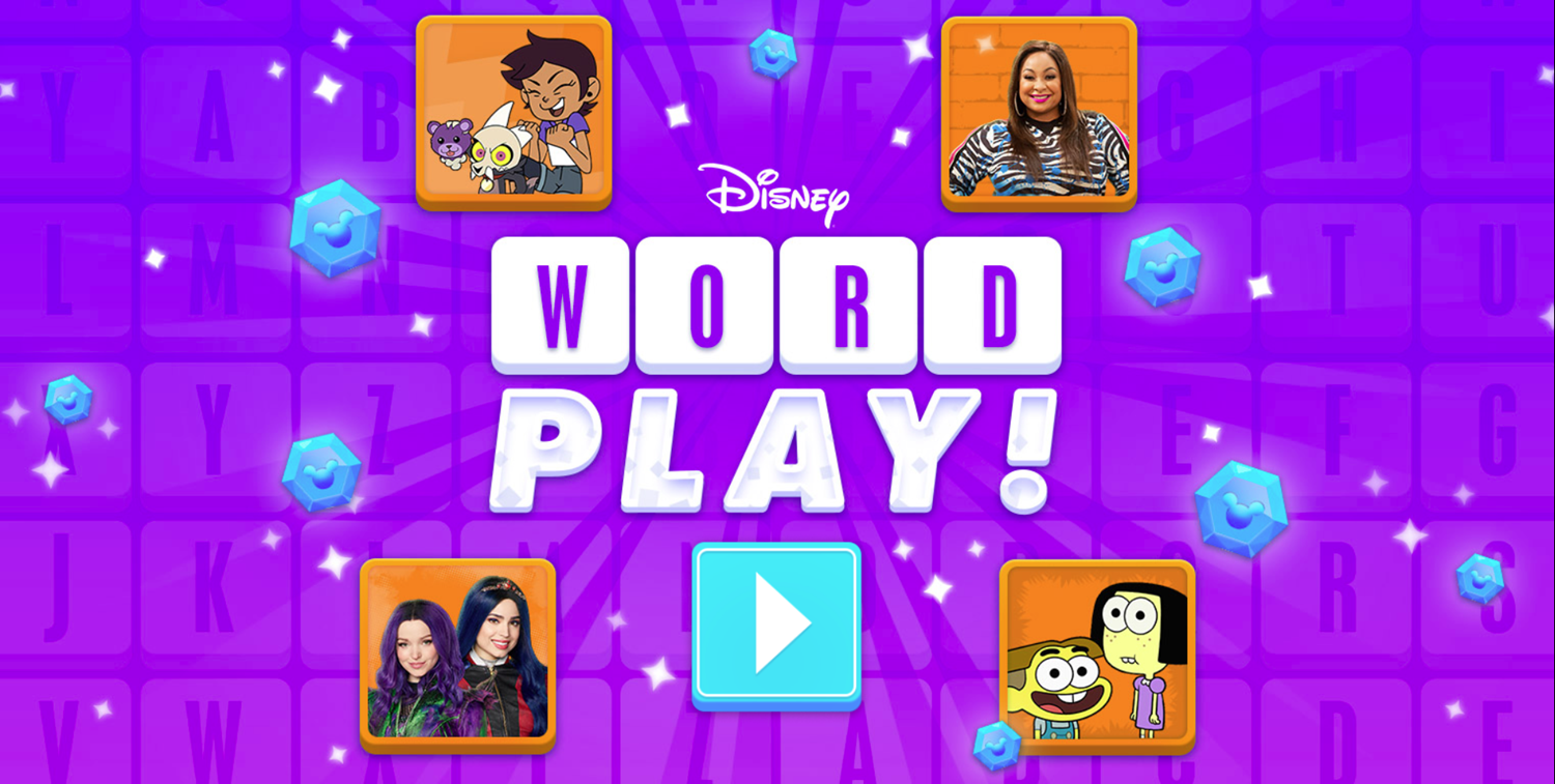 Word Play Game Welcome Screen Screenshot.