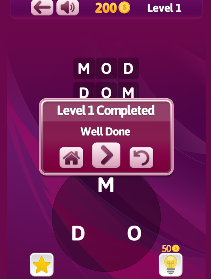 Wording Game Screenshot.