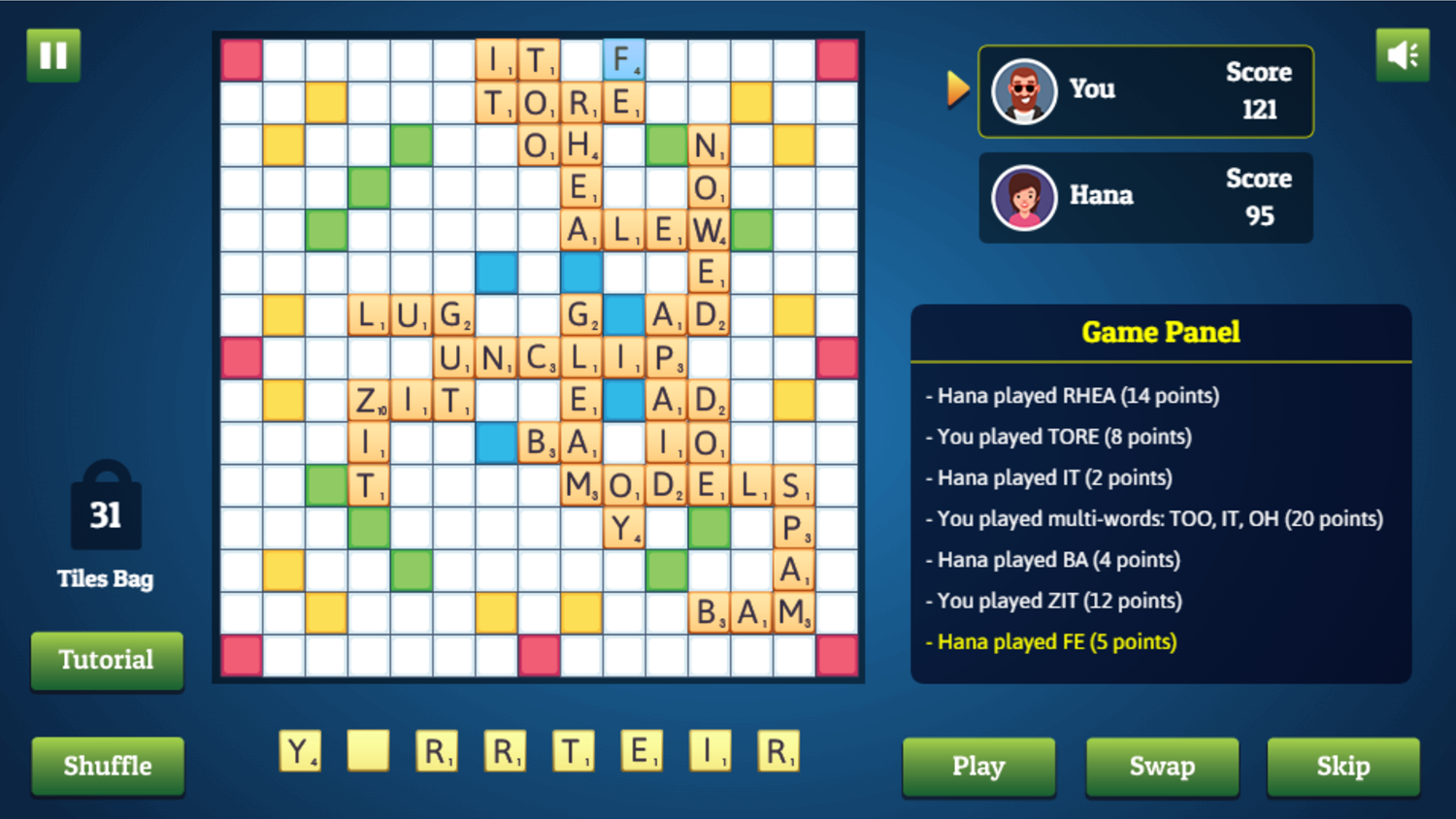 Wordmeister Game Screenshot.