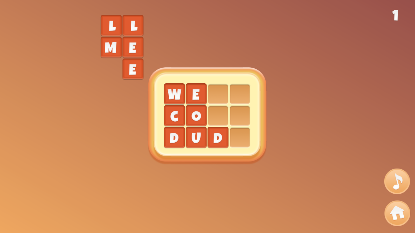 Words Family Game Screenshot.