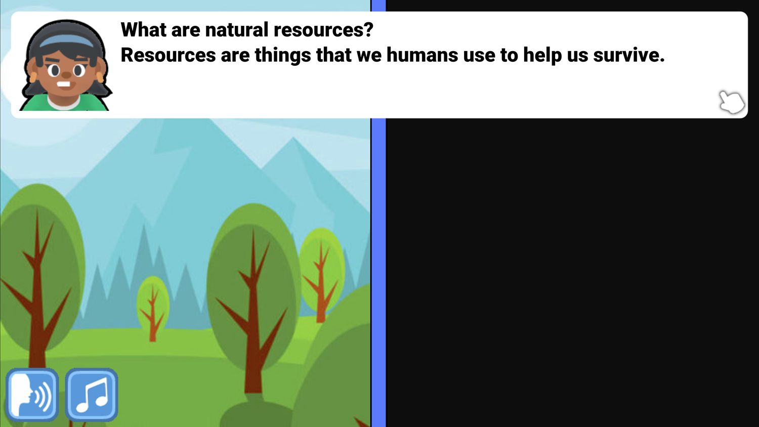 World of Resources Game What Are Natural Resources Screenshot.