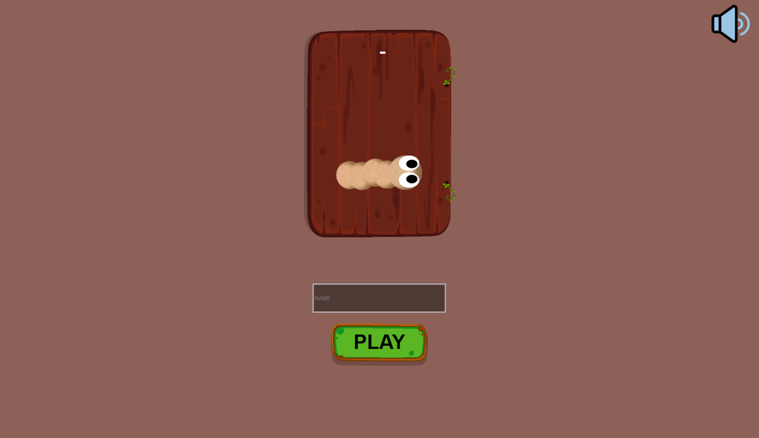 Worm.io Survival Game Welcome Screen Screenshot.