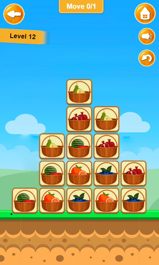 Wrap Fruit Game Level Progress Screenshot.