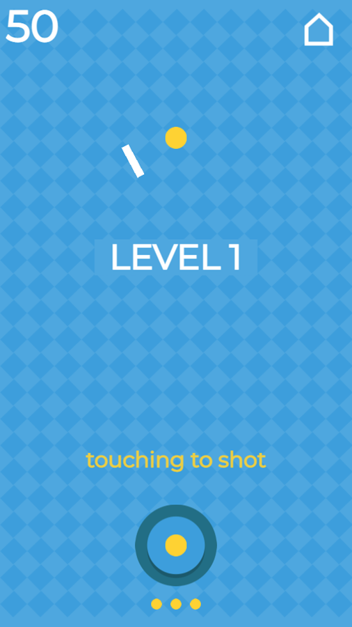 Yellow Dot Game Start Screenshot.