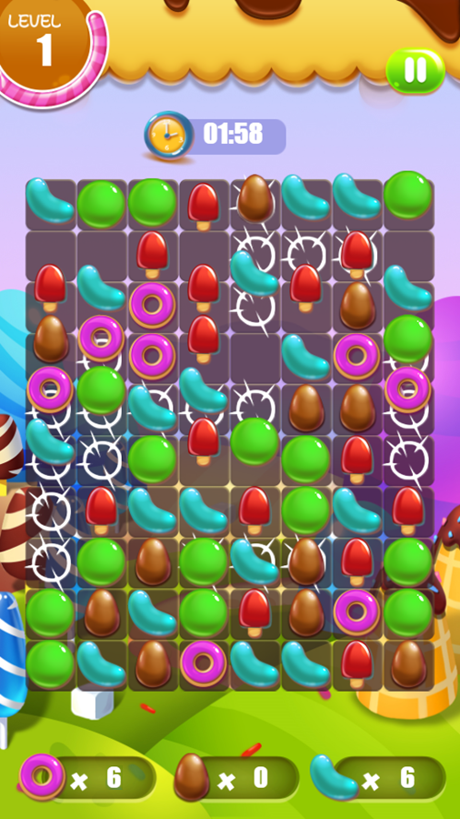 Yummi Cookie Game Level Progress Screenshot.