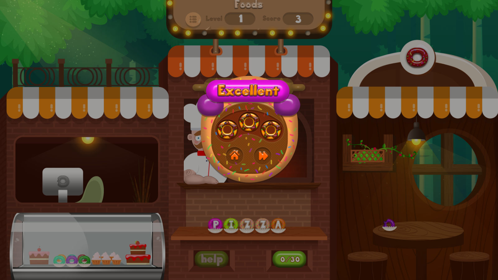 Yummy World Game Screenshot.